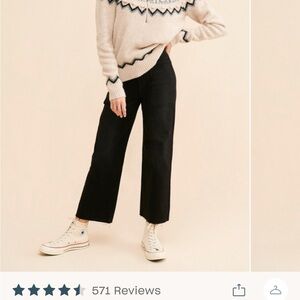 Just Black Denim High Rise Utility Jeans